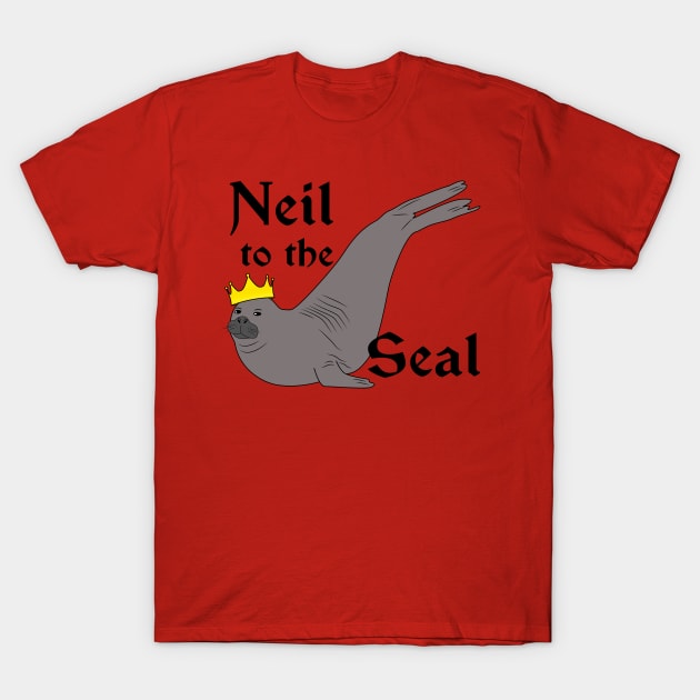 Neil the Seal - Neil to the Seal T-Shirt by skauff